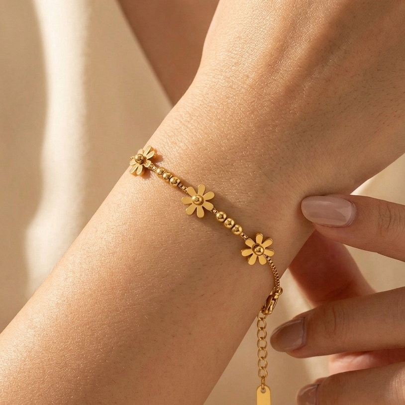 Golden Daisy Bracelet