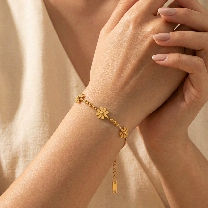 Golden Daisy Bracelet